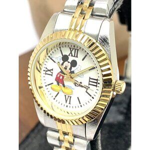 Disney Mickey Mouse Women's Watch W001993 Quartz Two Tone Stainless Steel